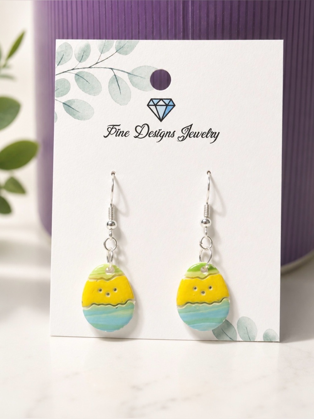 Chick Egg Earrings
